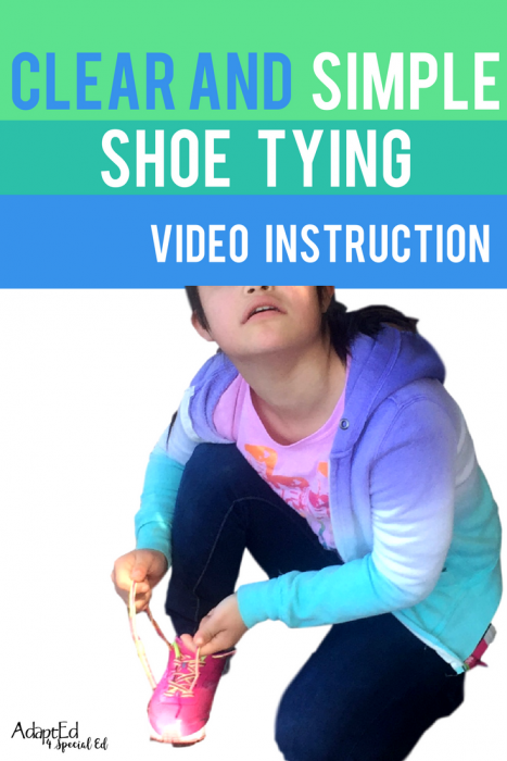 The best way to teach special education students how to tie their shoes is a crisp and clear video model.  Get it now, and watch your students gain the skill faster than you ever imagined possible! 